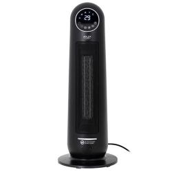 Keramični pokončni grelnik Adler LCD 2200W, črn