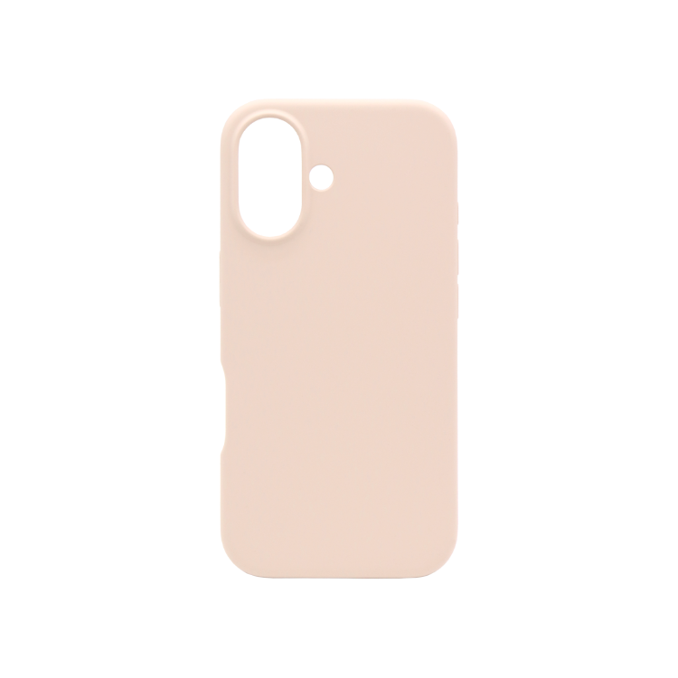 Silikonski roza ovitek za Apple iPhone 17 z mehkim (soft touch) zaključkom in natančnim izrezom za kamero