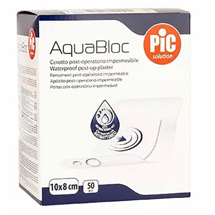 Antibakterijski pooperativni obliž PiC AquaBloc 10 x 8 cm 50x