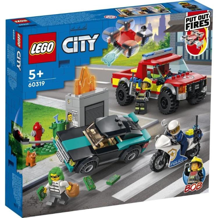 Lego City Gašenje požara in policijski pregon- 60319 