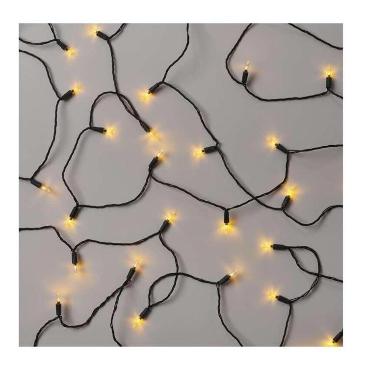 Božična veriga tradicionalna, 120 LED, 17,85 m, zunanja in notranja, vintage