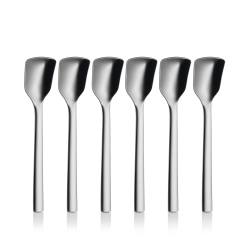 WMF set 6 žlic za sladoled iz nerjavečega jekla z modernim minimalističnim dizajnom
