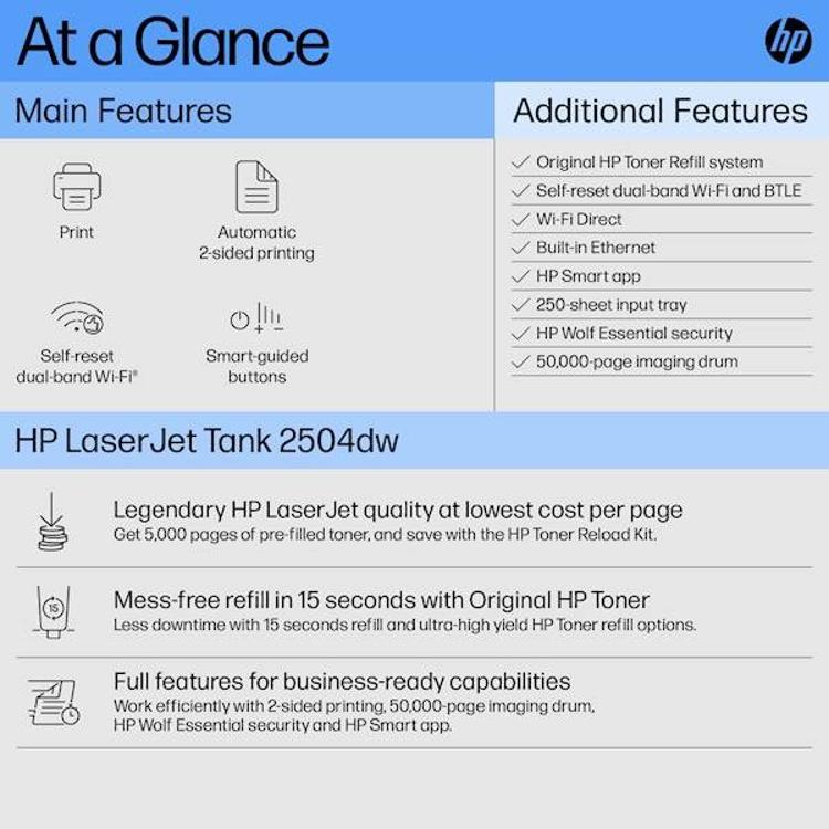 Laserski tiskalnik HP LaserJet Tank 2504dw_4