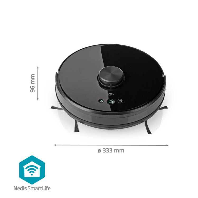 Robotski sesalnik Nedis WIFIVCL001CBK WIFI 3V1