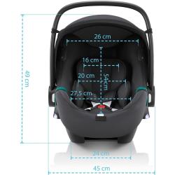Avtosedež Britax Römer i-size 40-87 cm Baby-Safe iSense, fossil grey