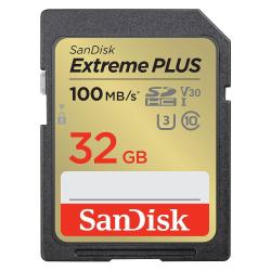 Spominska kartica SanDisk SDHC 32GB Extreme Plus, 100/60MB/s, UHS-I, C10, U3, V30