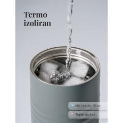 Termo izolirana steklenička Equa ohranja pijačo hladno do 15 ur in toplo do 8 ur