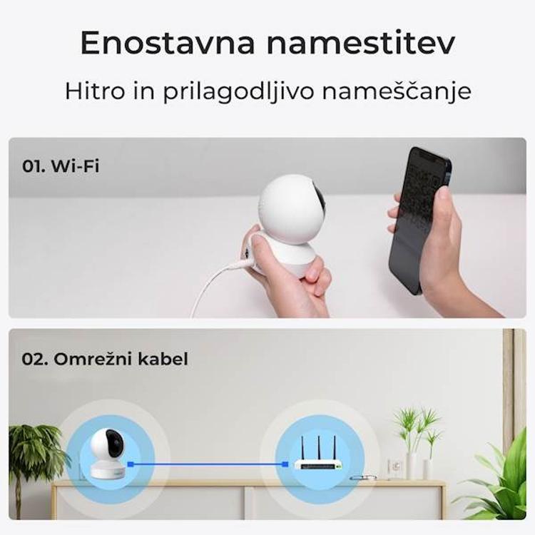 Kamera Reolink IP E320 3MP, notranja