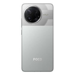 POCO F7 PRO pametni telefon siv z velikim krožnim modulom kamer in minimalističnim dizajnom