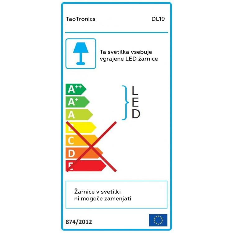 Namizna svetilka TaoTronics TT-DL19, srebrna