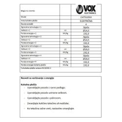 Steklokeramični štedilnik VOX CHT5105 IX, 4x steklokeramika