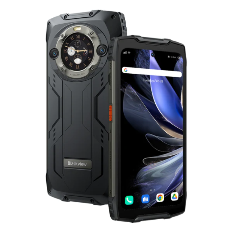 Pametni robustni telefon Blackview BV9300 Pro, 12 GB + 256 GB, z vgrajeno 100 LM