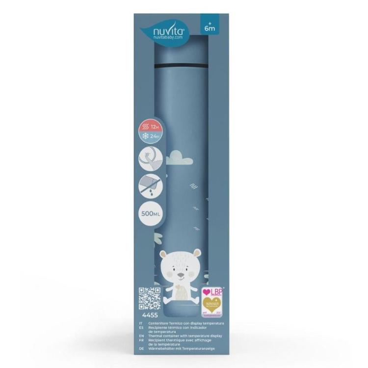 ermo steklenička Nuvita 4455 s termometrom, 500 ml