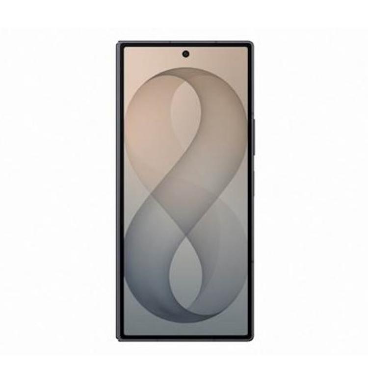Samsung Galaxy Z Fold8 Ultra 256GB Graphite – sprednji pogled na prepogljiv telefon z zunanjim zaslonom in tankimi robovi.