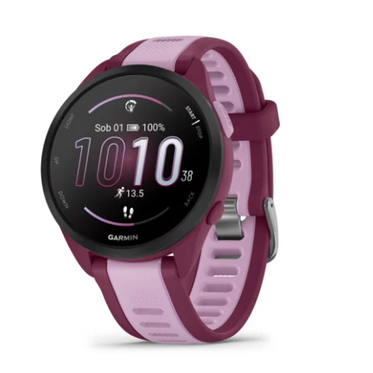 Pametna ura Garmin Forerunner 165 Music, temno vijoličen/svetlo vijoličen