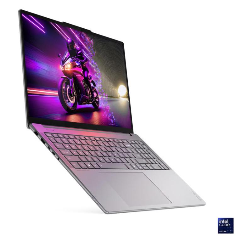 Lenovo Yoga z osvetljeno tipkovnico, veliko sledilno ploščico in tanko zasnovo združuje sodoben videz, mobilnost ter udobno vsakodnevno uporabo doma ali na poti.
