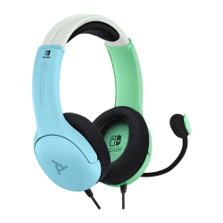 Slušalke PDP LVL40 Chat Headset za Nintendo Switch, modro-zelene