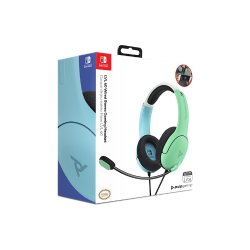 Slušalke PDP LVL40 Chat Headset za Nintendo Switch, modro-zelene