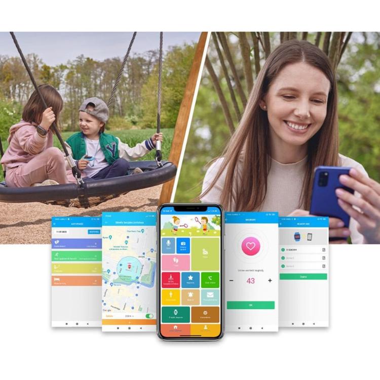 Starostniška / otroška pametna ura Forever Siva ST-100 4G LTE, 1.47'' zaslon, črna
