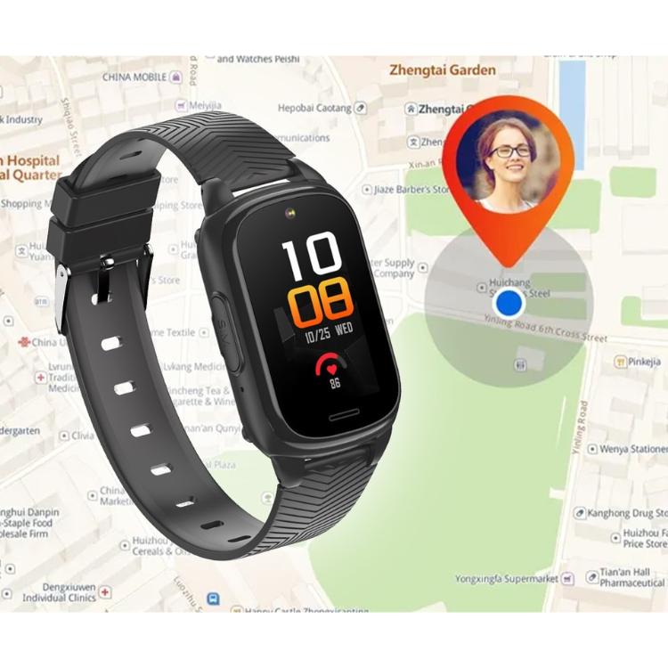 Starostniška / otroška pametna ura Forever Siva ST-100 4G LTE, 1.47'' zaslon, črna
