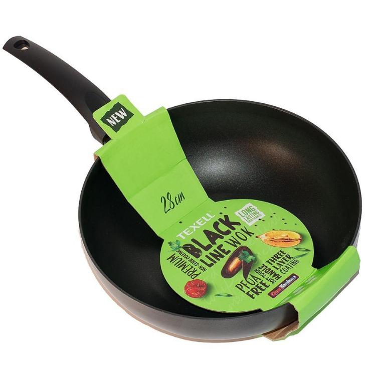 Ponev Wok Texell Black line 28 cm TPBL-W28_1
