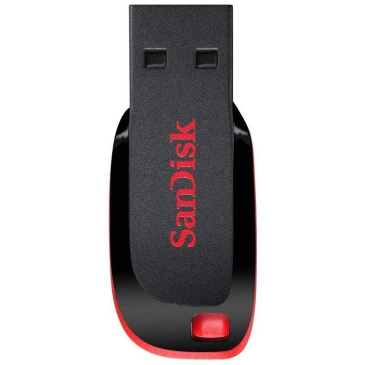 USB ključek SanDisk Cruzer Blade z kompaktno in lahko zasnovo omogoča priročno shranjevanje, prenašanje ter deljenje dokumentov, fotografij, videoposnetkov in drugih datotek.