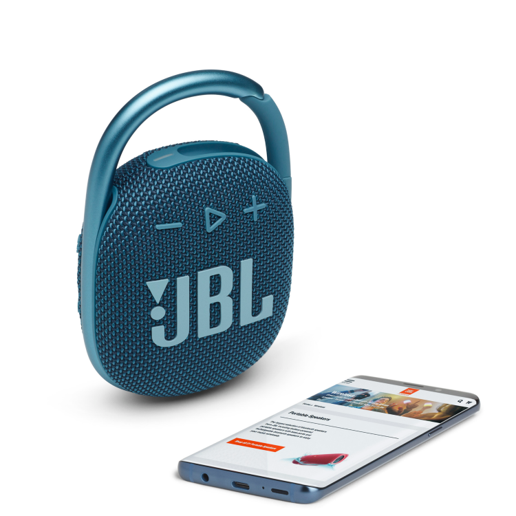 Prenosni zvočnik JBL Clip 4, Bluetooth, modra