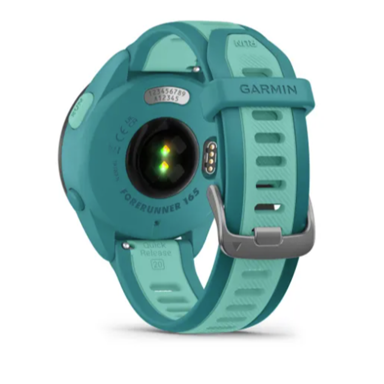 Pametna ura Garmin Forerunner 165 Music, turkizen/zelenkasto moder