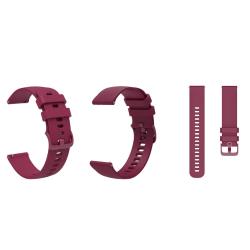Silikonski pašček 18 mm, Grip vinsko rdeč, za pametno uro