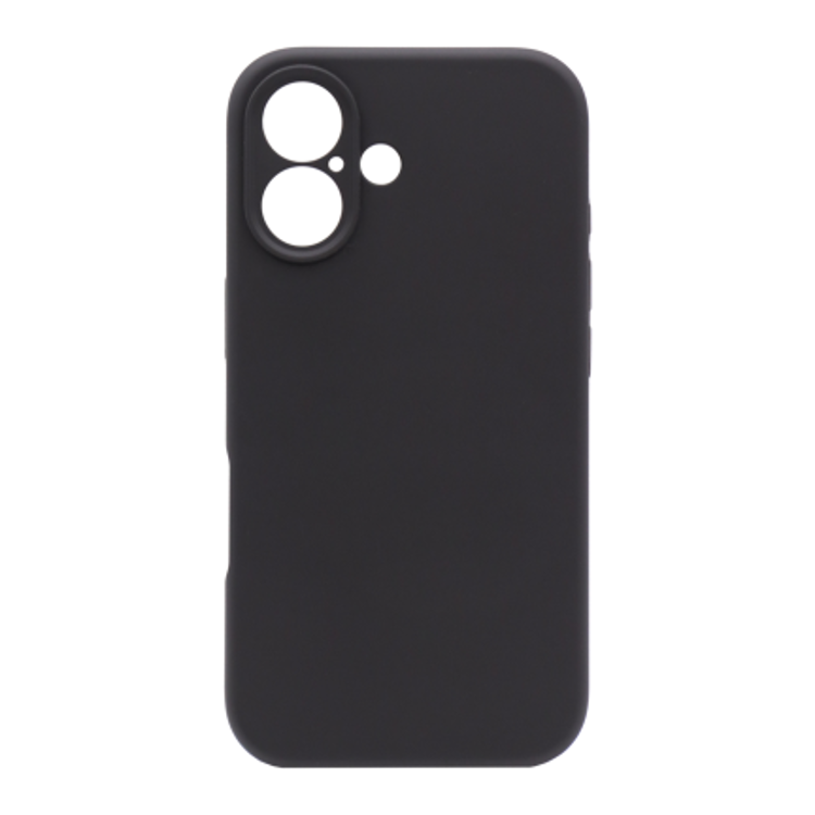 Silikonski ovitek za Apple iPhone 16, črna