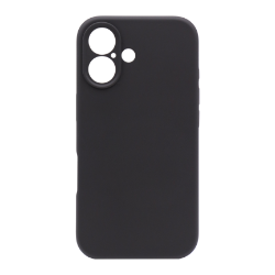 Silikonski ovitek za Apple iPhone 16, črna