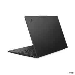 Lenovo ThinkPad E16 G4 R5AI 16/512 WUXGA, NOS pogled od zadaj pod kotom, prikazuje tanko ohišje ter stranske priključke.