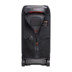Zadnja stran prevleke JBL PartyCover 320 z odprtim zgornjim delom za dostop do ročaja in žepi za kable.