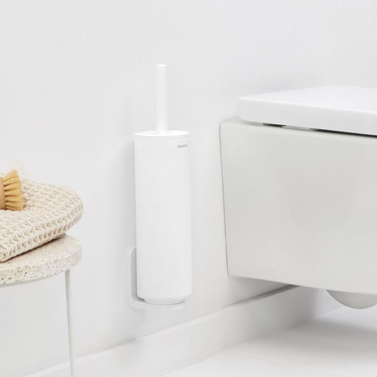 Držalo in ščetka za WC Brabantia MINDSET, bel