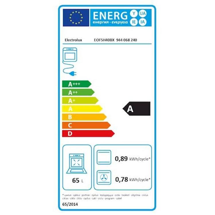 Vgradna pečica Electrolux EOF5H40BX, SurroundCook