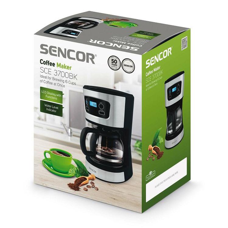 Filter kavni aparat Sencor SCE3700BK, 0,75 l