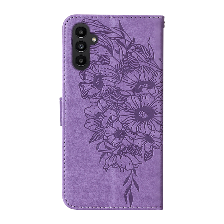 Preklopna torbica Samsung Galaxy S23 FE, WLGO-Butterfly, vijolična