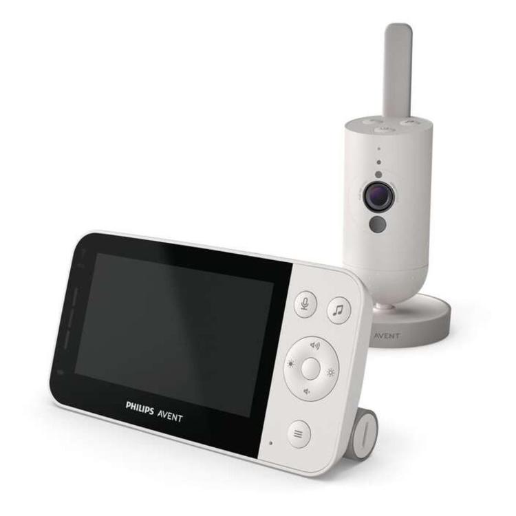 Philips Avent video varuška s starševsko enoto in kamero za spremljanje otroka na daljavo.