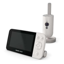 Philips Avent video varuška s starševsko enoto in kamero za spremljanje otroka na daljavo.