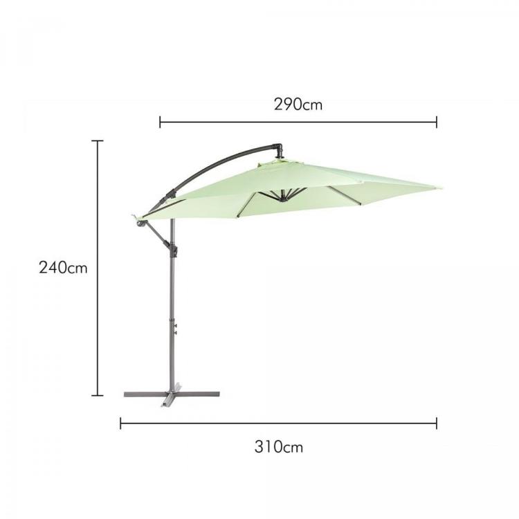 Senčnik VonHaus UV30+, 3m, zelen