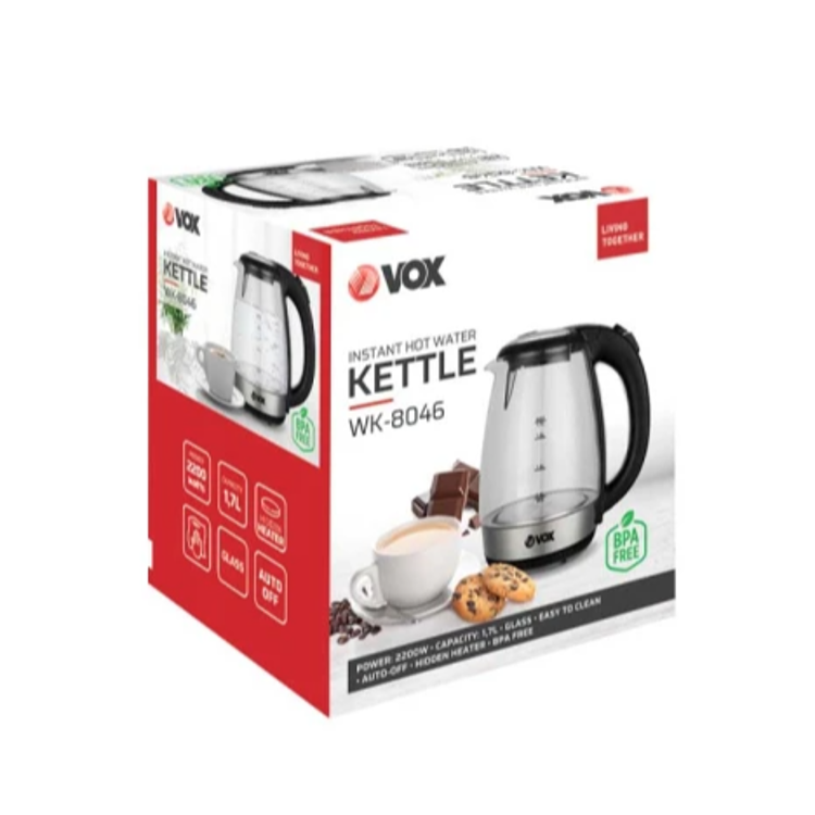 Grelnik vode VOX WK-8046, 1,7 L