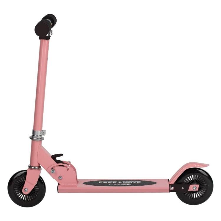 Roza otroški skiro z dvema kolesoma, stranski pogled