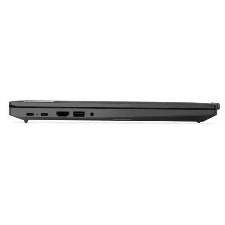 Lenovo ThinkPad z robustnim črnim ohišjem, tanko zasnovo in profesionalnim poslovnim videzom združuje mobilnost, vzdržljivost in zanesljivo delovanje za vsakodnevno uporabo.