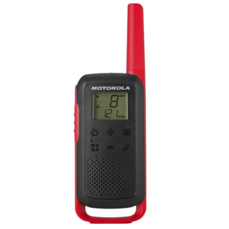 Motorola T62 Walkie Talkie, rdeč_2