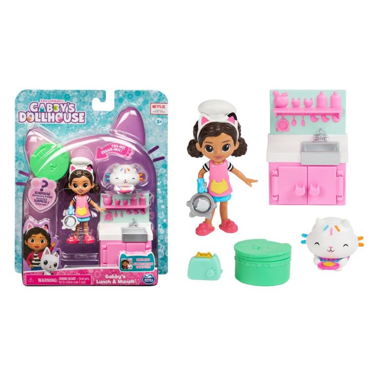 Igralni set za kuhanje Gabby's Dollhouse Cat's Play Cooking Set, Spin Master 45606