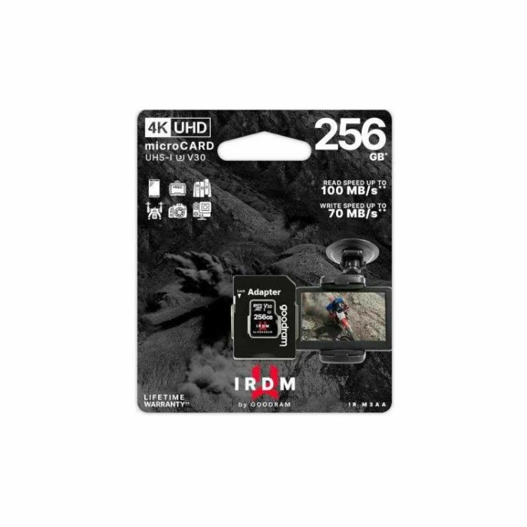 Spominska kartica MicroSD Goodram 256GB, 100MB/s, IRDM M3A IR-M3AA-2560R12