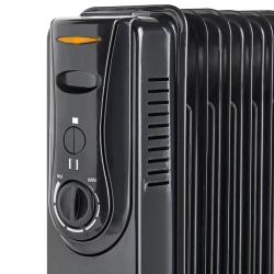 Električen oljni radiator VonHaus 2514060, 2000 W, črn