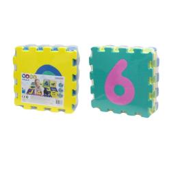 Puzzle- plošče iz pene Unikatoy Baby- številke, 9 kosov