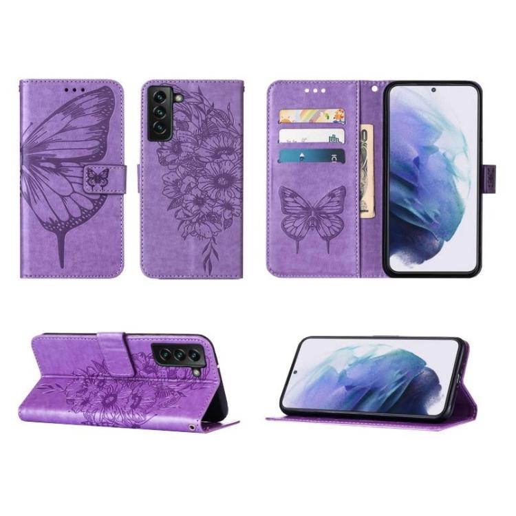 Preklopna torbica (WLGO-Butterfly) za Samsung Galaxy S23+, vijolična