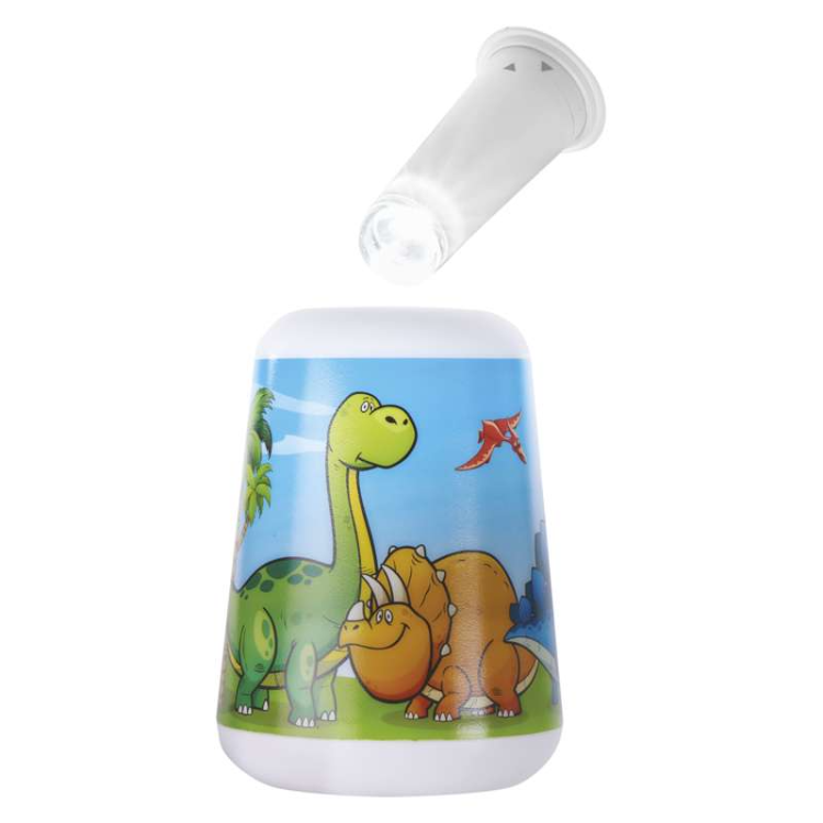 Otroška nočna LED lučka s svetilko Emos Dino, 3× AAA